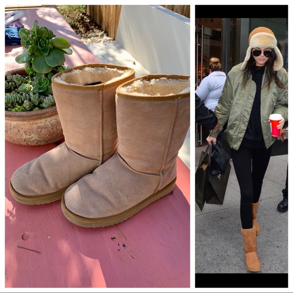 Uggs Classic Tall sz 8 chestnut suede shearling - Picture 3 of 12